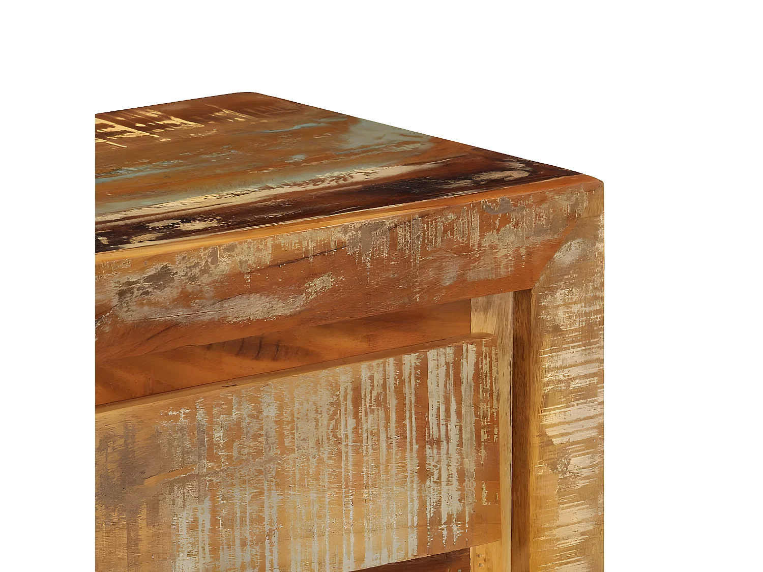 Sideboard Anrichte - 120x30x75 cm Altholz Massiv -RM49289