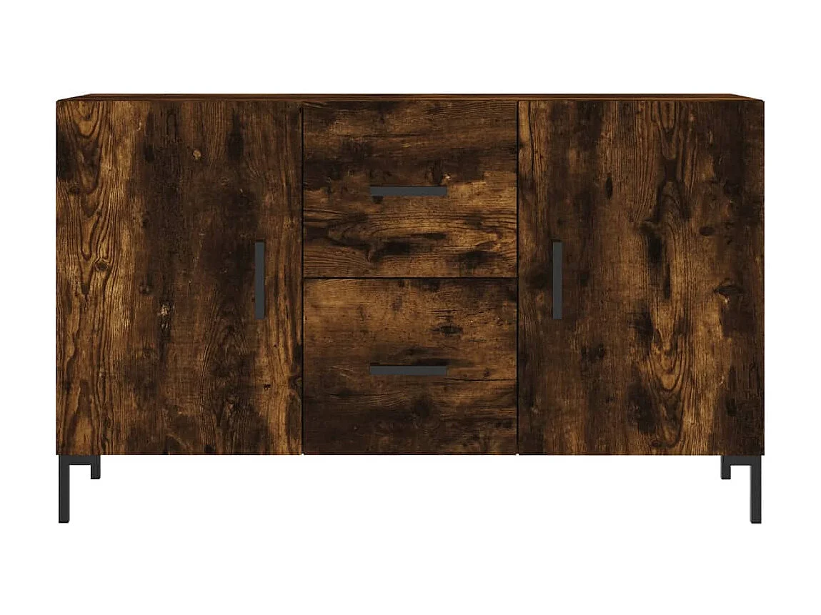 Sideboard Anrichte Räuchereiche 100x36x60 cm Holzwerkstoff -RM18635