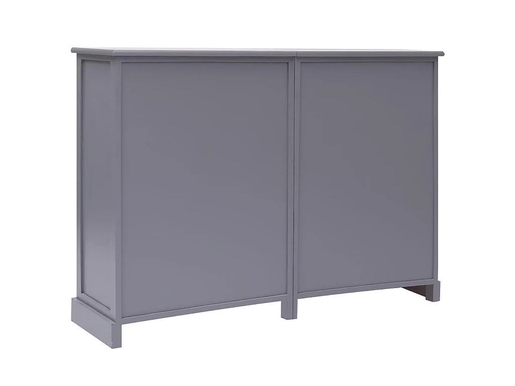 Sideboard Anrichte mit 10 Schubladen Grau 113x30x79 cm Holz -RM68047