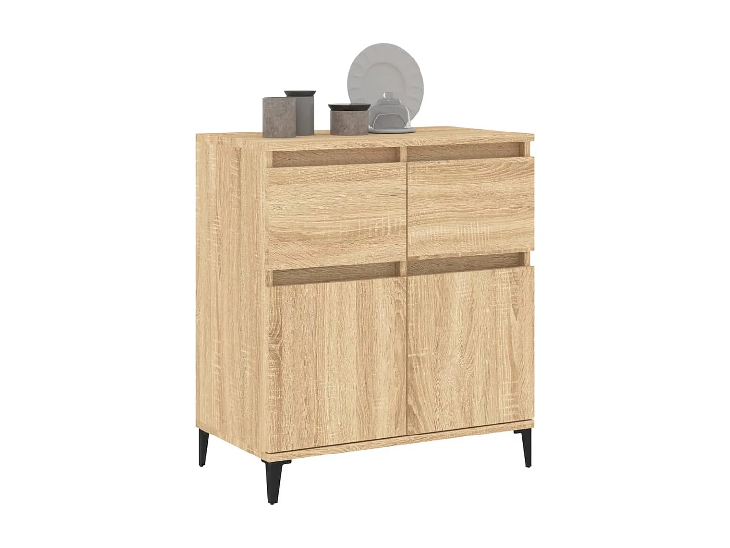 Sideboard Anrichte Sonoma-Eiche 60x35x70 cm Holzwerkstoff -RM81918