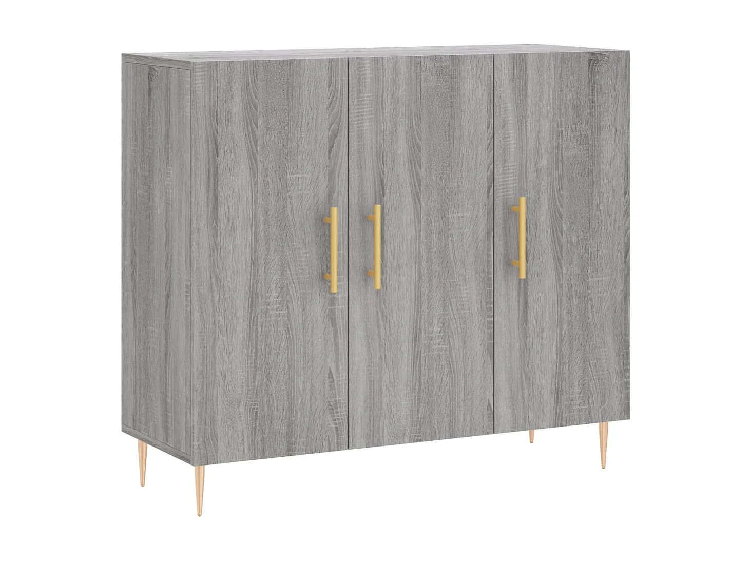 Sideboard Lowboard - Grau Sonoma 90x34x80 cm Holzwerkstoff -RM93915