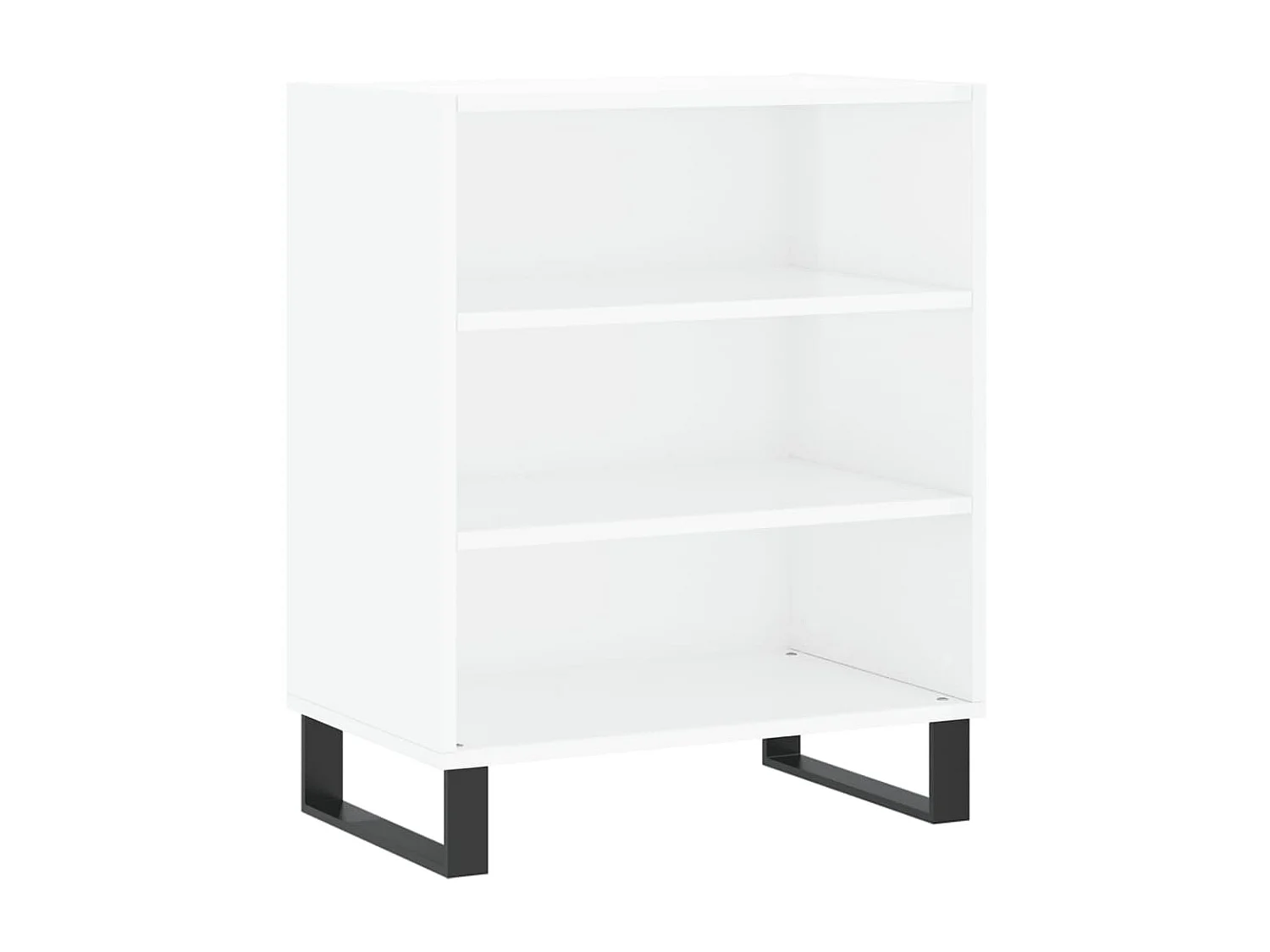 Sideboard Lowboard - Hochglanz-Weiß 57x35x70 cm Holzwerkstoff -RM67198