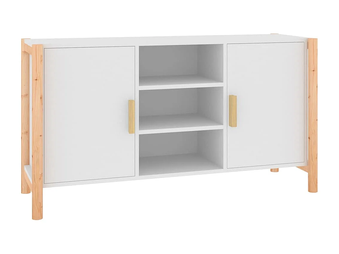 Sideboard Weiß Anrichte 107x38x60 cm Holzwerkstoff -RM35362
