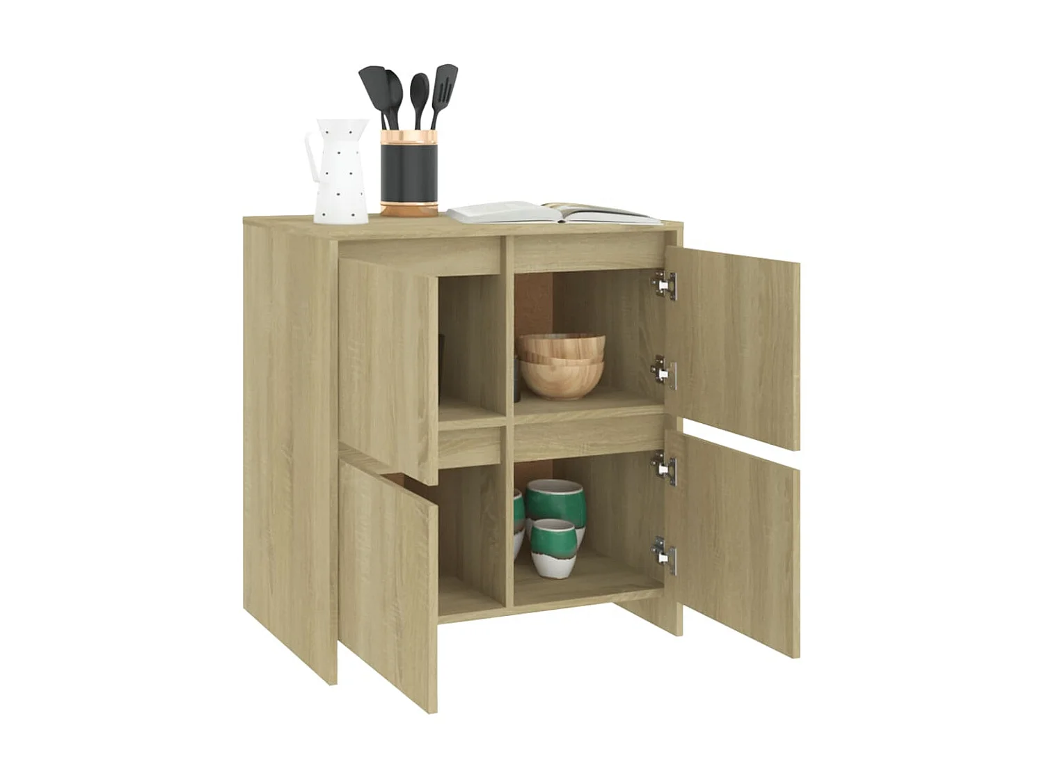 Sideboard Anrichte Sonoma-Eiche 70x41x75 cm Holzwerkstoff -RM34266