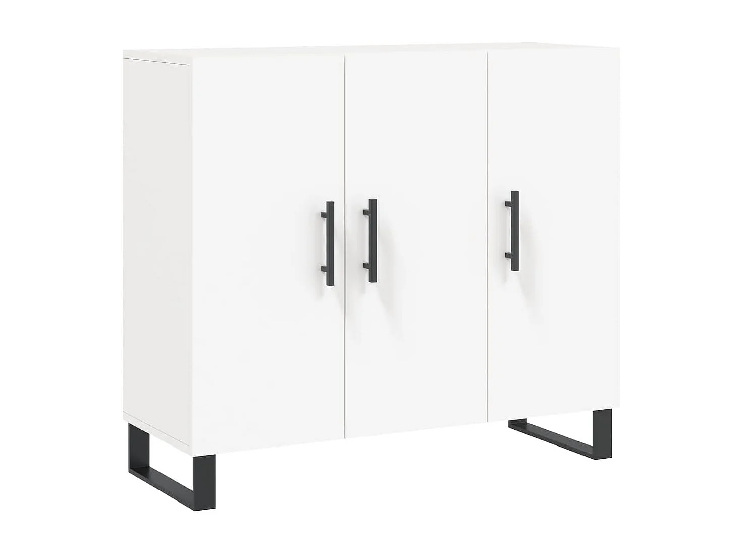 Sideboard Weiß Anrichte 90x34x80 cm Holzwerkstoff -RM68957