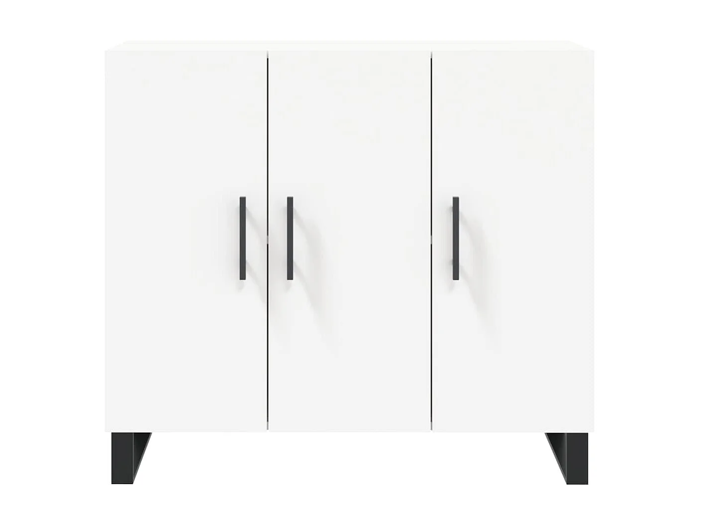 Sideboard Weiß Anrichte 90x34x80 cm Holzwerkstoff -RM68957