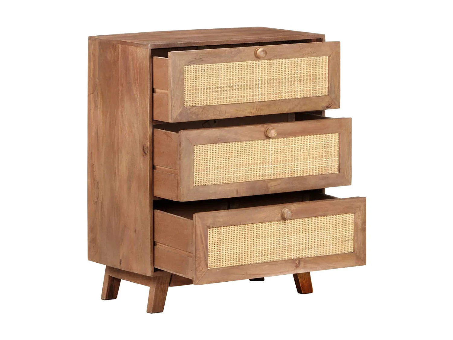 Sideboard Anrichte - 61x35x76 cm Massivholz Mango -RM94460