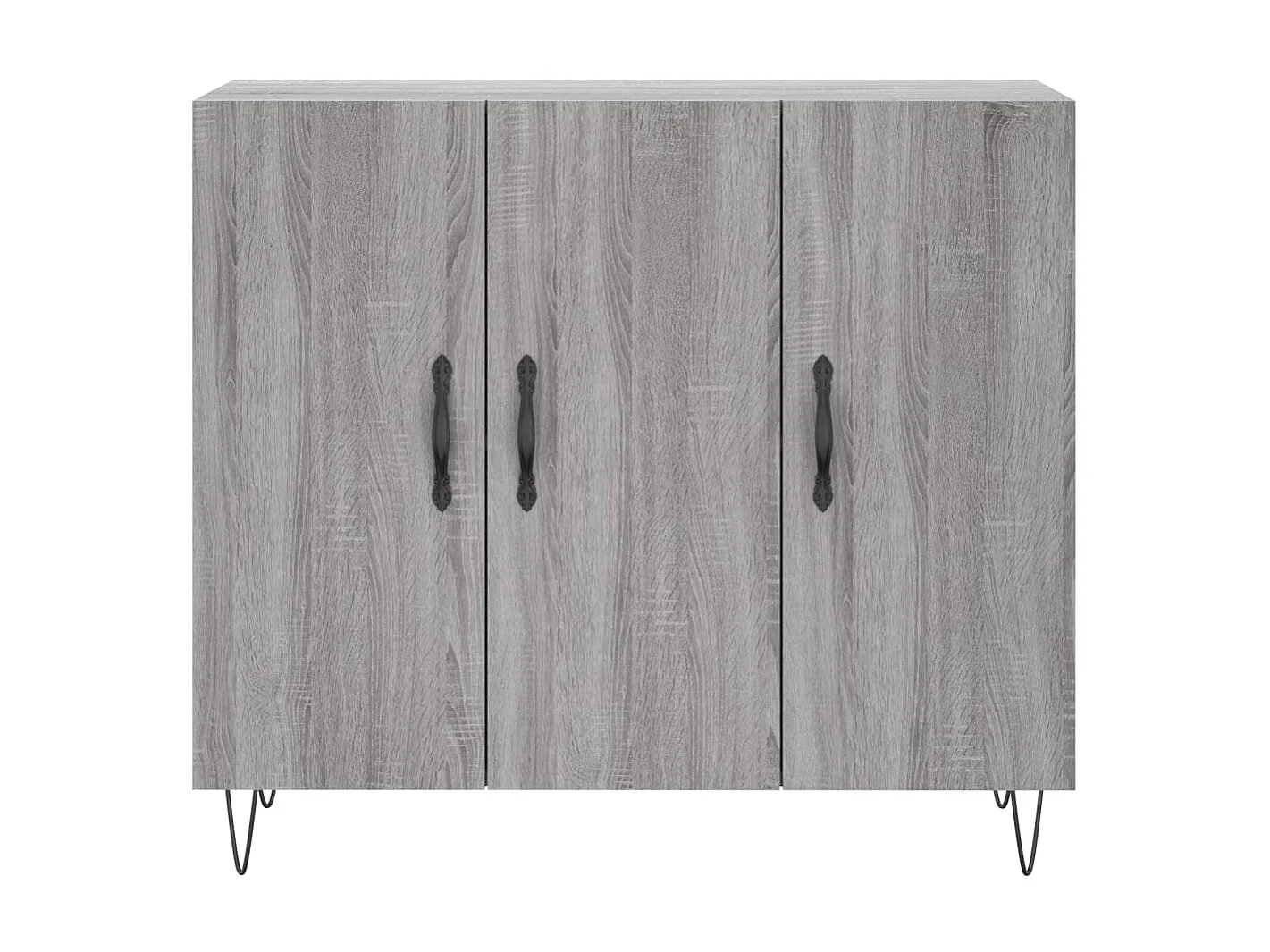 Sideboard Lowboard - Grau Sonoma 90x34x80 cm Holzwerkstoff -RM58543