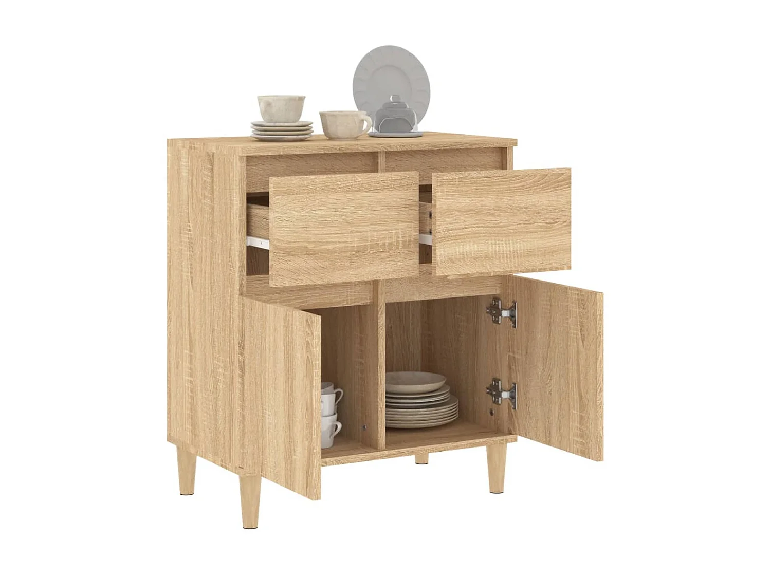 Sideboard Anrichte Sonoma-Eiche 60x35x70 cm Holzwerkstoff -RM98405
