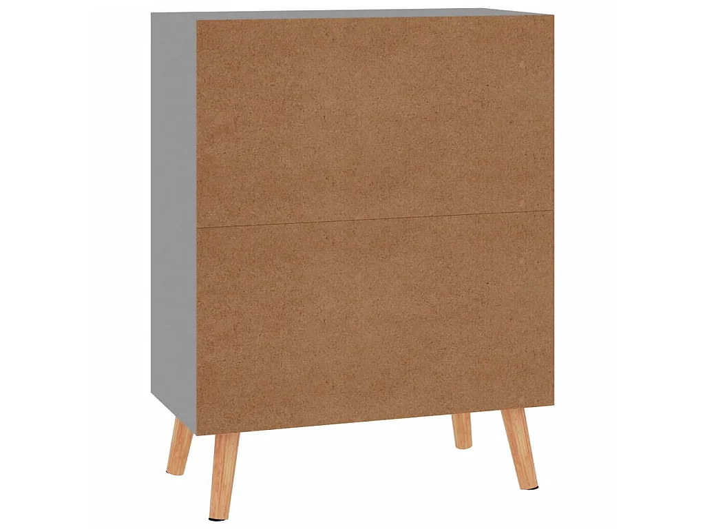 Sideboard Grau - Lowboard 60x30x72 cm Holzwerkstoff -RM10541