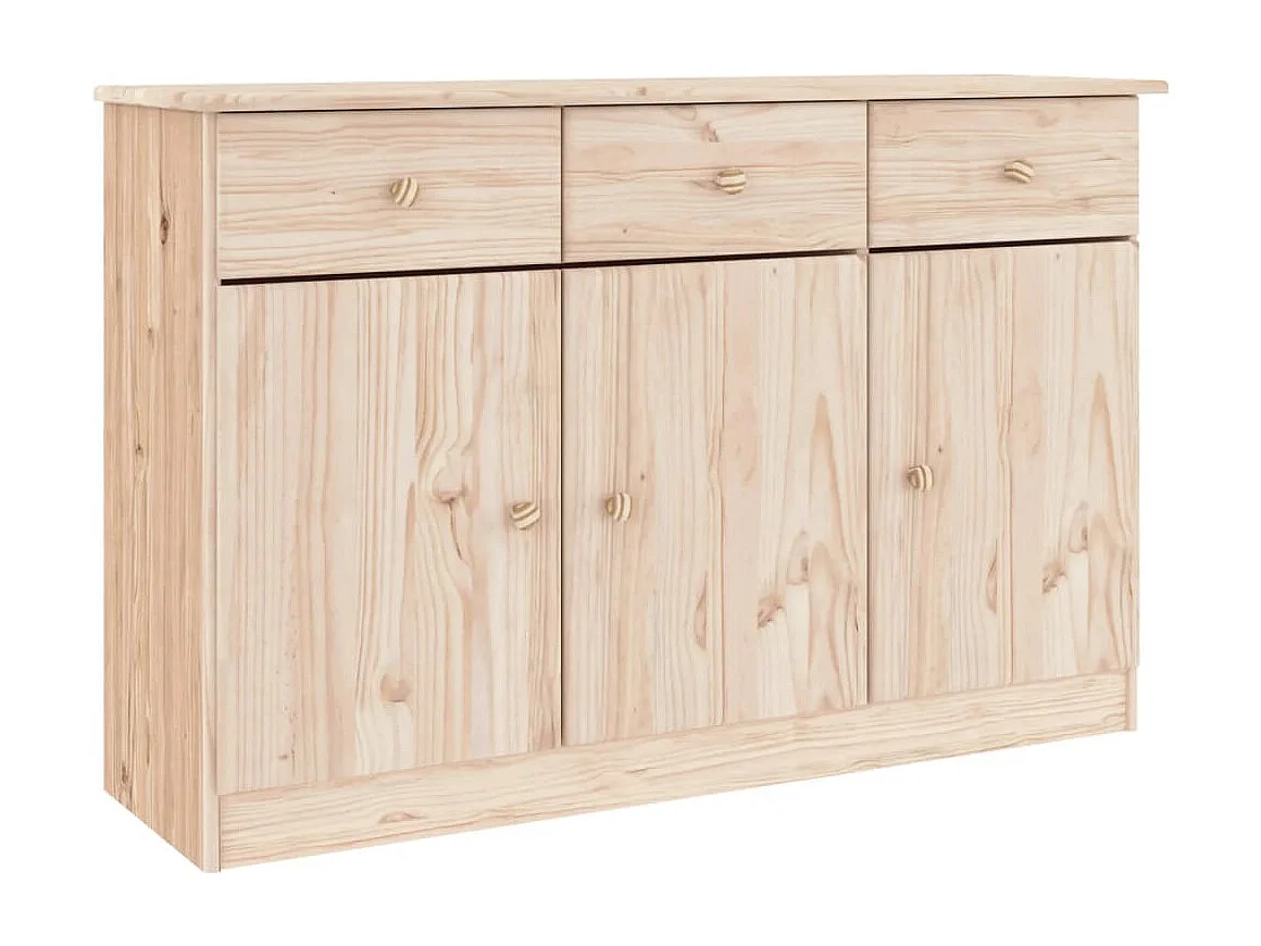 Sideboard Lowboard - ALTA 112x35x73 cm Massivholz Kiefer -RM11156