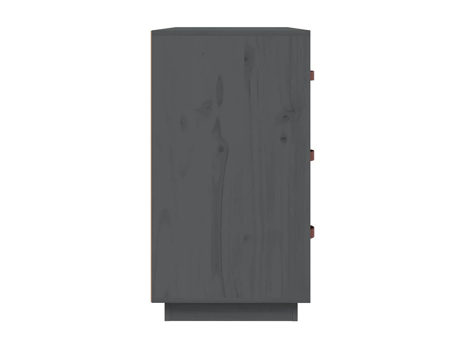 Sideboard Grau - Lowboard 80x40x75 cm Massivholz Kiefer -RM59113