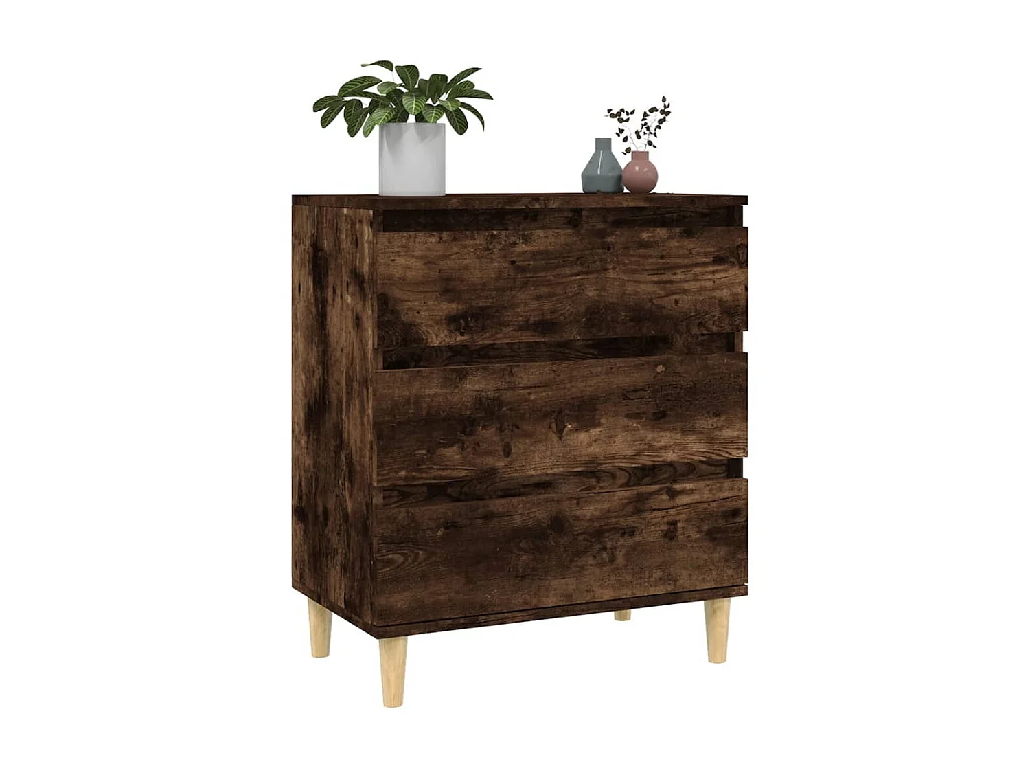 Sideboard Anrichte Räuchereiche 60x35x70 cm Holzwerkstoff -RM87953