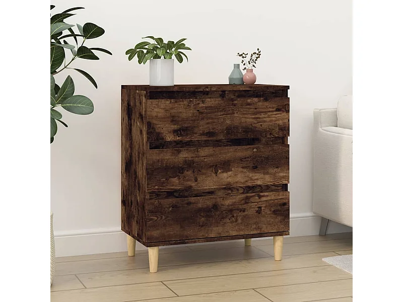 Sideboard Anrichte Räuchereiche 60x35x70 cm Holzwerkstoff -RM87953