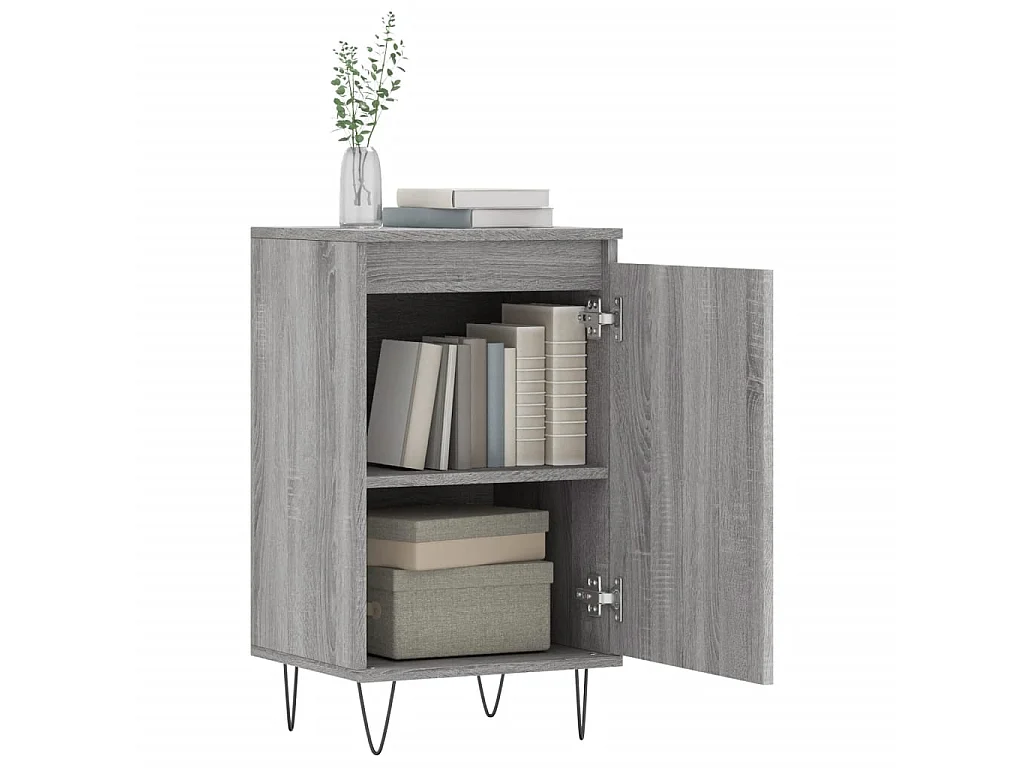 Sideboard Grau Sonoma - Lowboard 40x35x70 cm Holzwerkstoff -RM65599