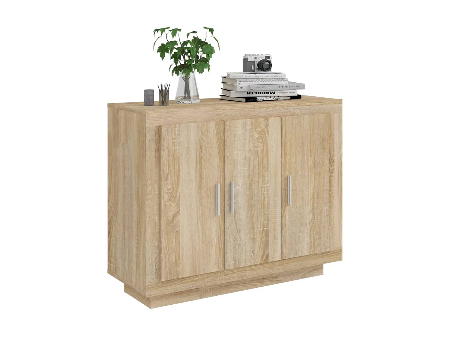 Sideboard Anrichte Sonoma-Eiche 92x35x75 cm Holzwerkstoff -RM67985