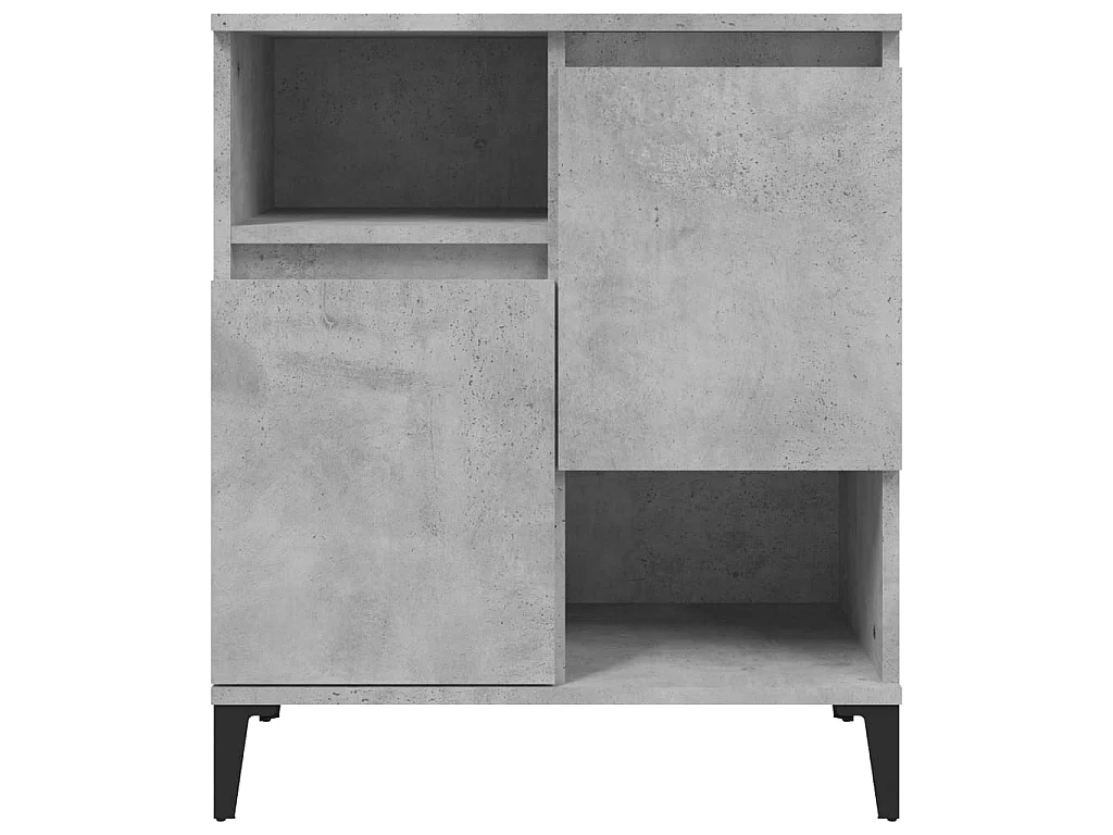 Sideboards im 3er-Set Lowboards Betongrau 60x35x70 cm Holzwerkstoff -RM87374