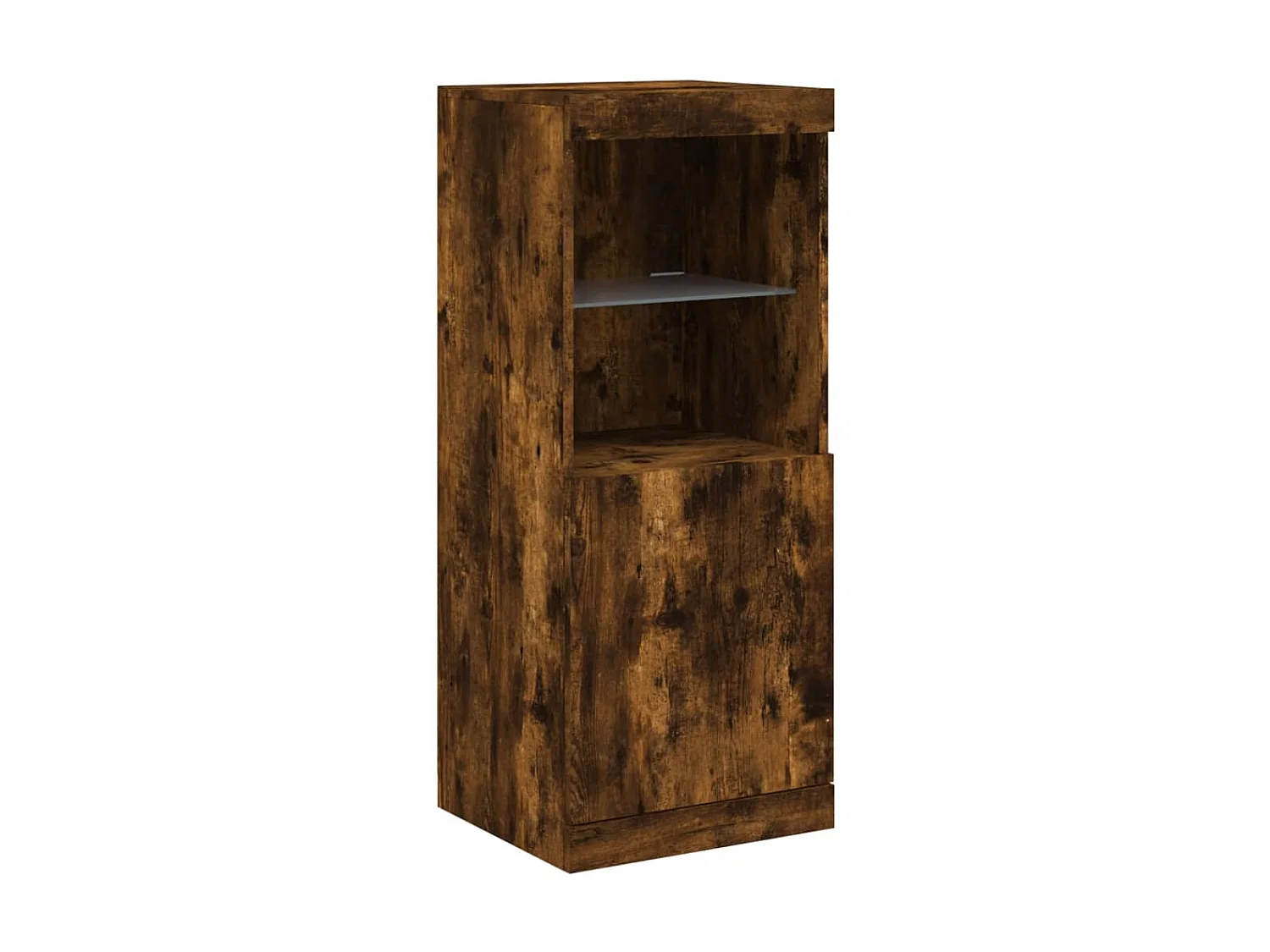 Sideboard mit LED-Leuchten Anrichte Räuchereiche 41x37x100 cm -RM93509