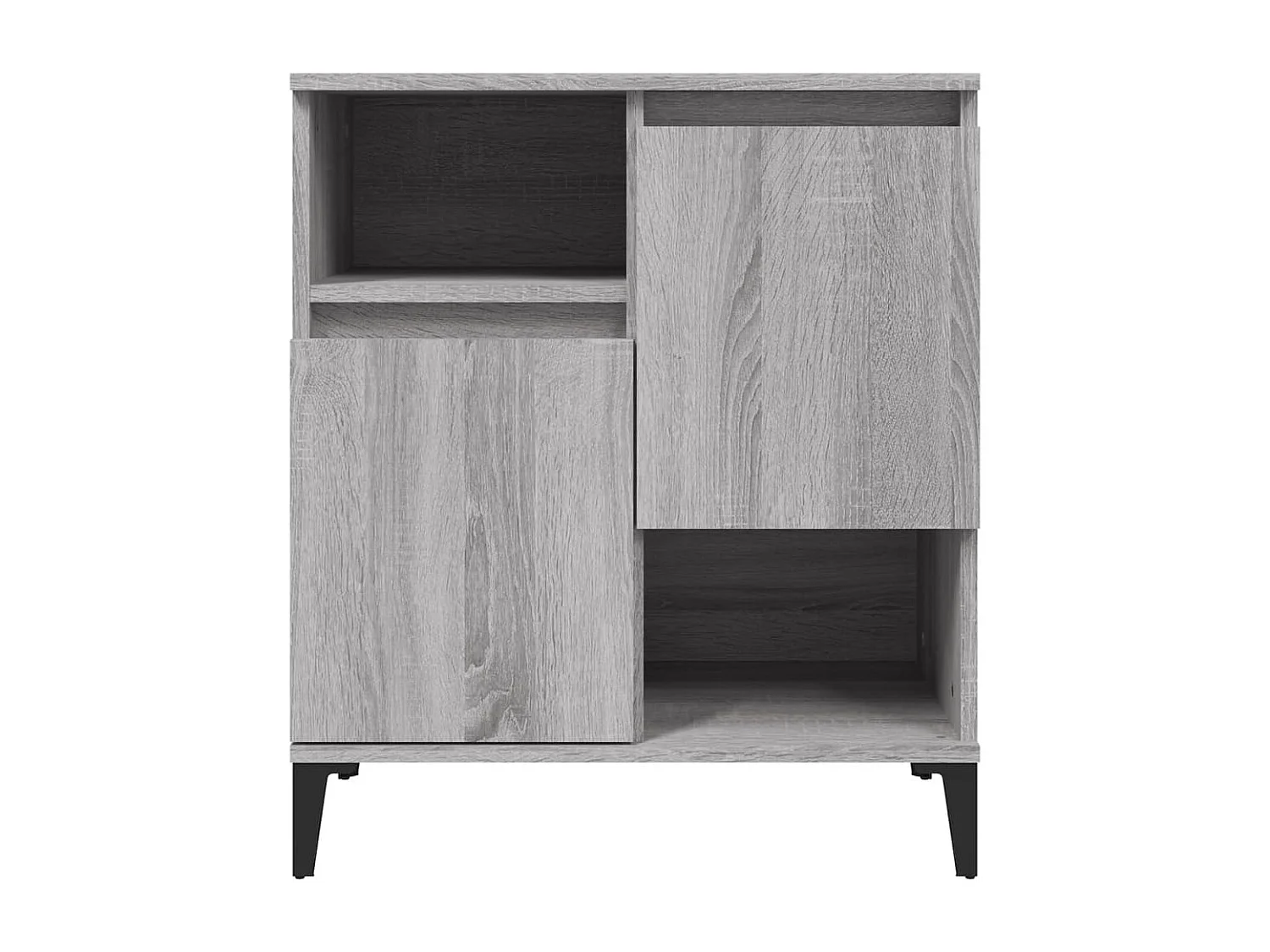 Sideboards Grau im 2er-Set Anrichten Sonoma 60x35x70 cm Holzwerkstoff -RM74338