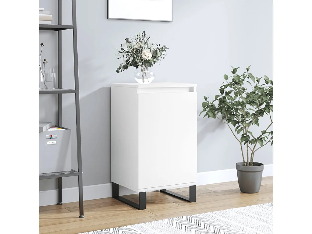 Sideboard Weiß Anrichte 40x35x70 cm Holzwerkstoff -RM19883