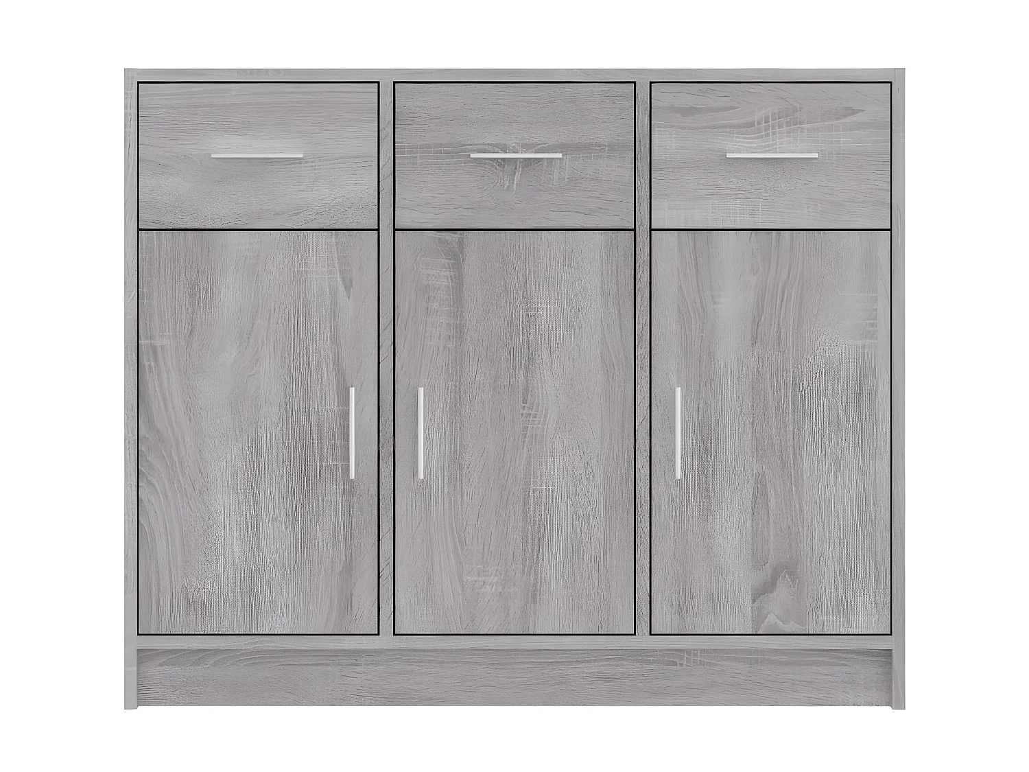 Sideboard Lowboard - Grau Sonoma 91x28x75 cm Holzwerkstoff -RM63389