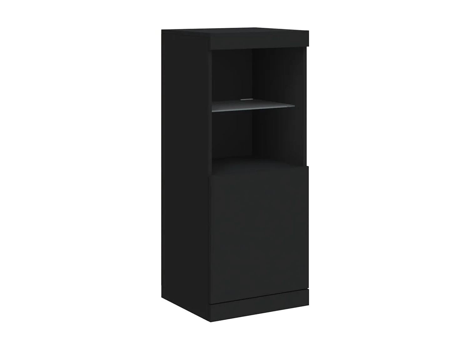 Sideboard mit LED-Leuchten Anrichte Schwarz 41x37x100 cm -RM19343