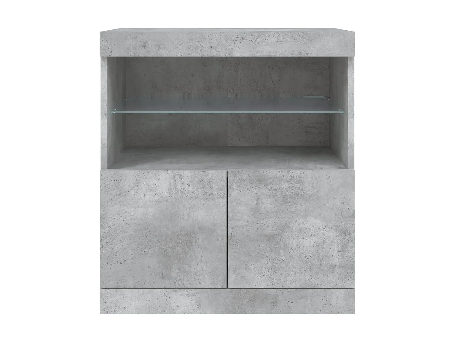 Sideboard mit LED-Leuchten - Anrichte Betongrau 60x37x67 cm -RM40100