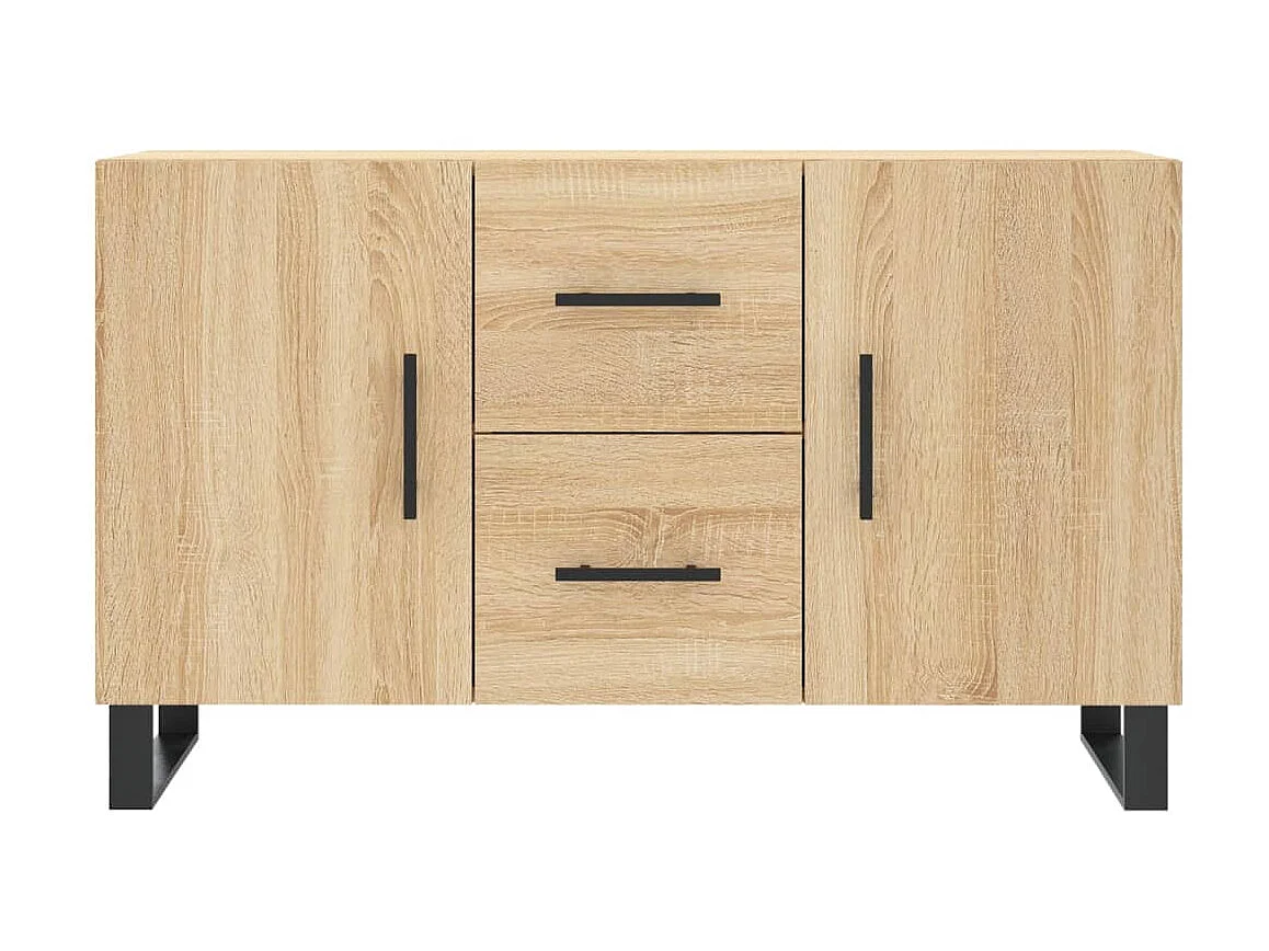 Sideboard Anrichte Sonoma-Eiche 100x36x60 cm Holzwerkstoff -RM85701