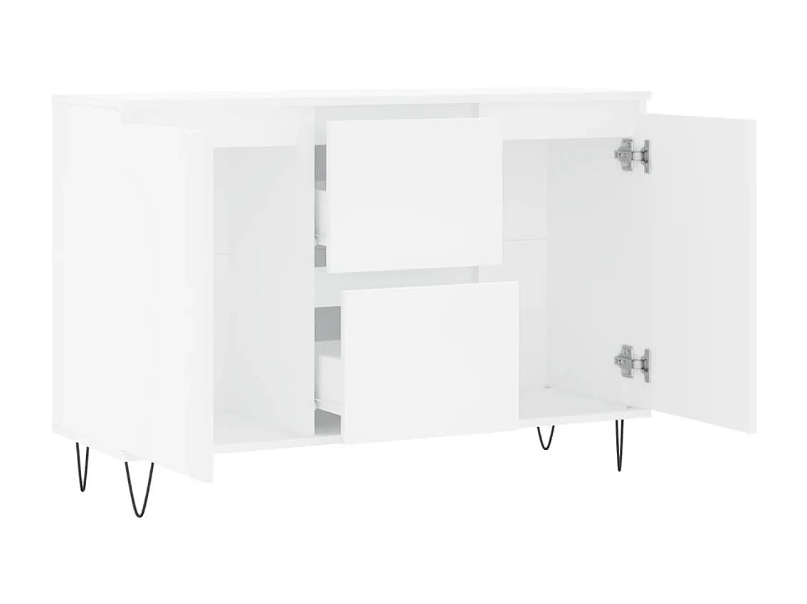 Sideboard Weiß Anrichte 104x35x70 cm Holzwerkstoff -RM10524