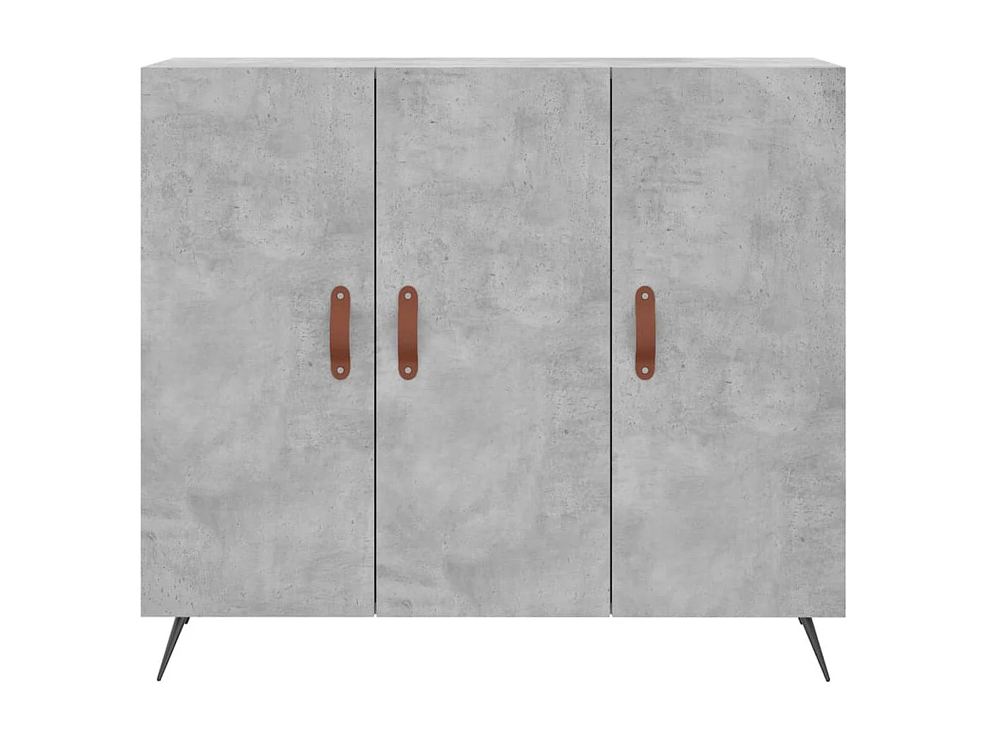 Sideboard Lowboard - Betongrau 90x34x80 cm Holzwerkstoff -RM95175