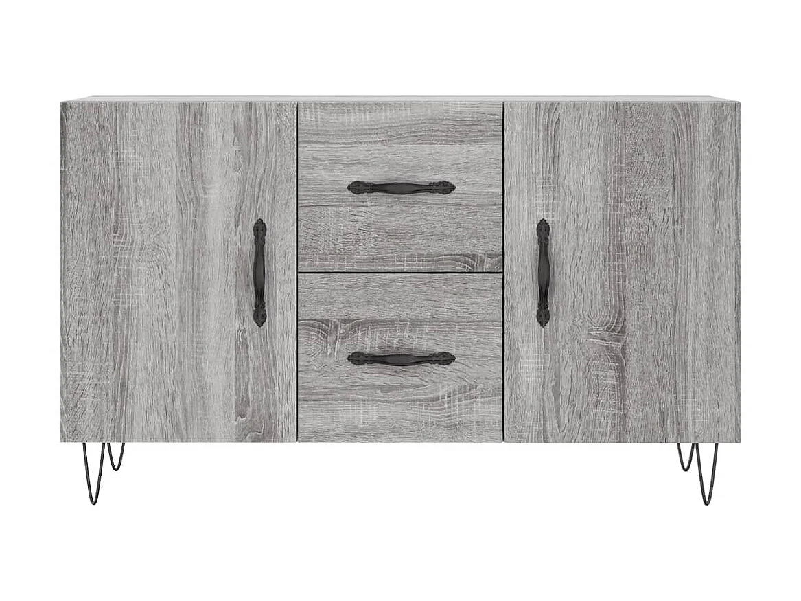 Sideboard Grau Sonoma - Lowboard 100x36x60 cm Holzwerkstoff -RM26602