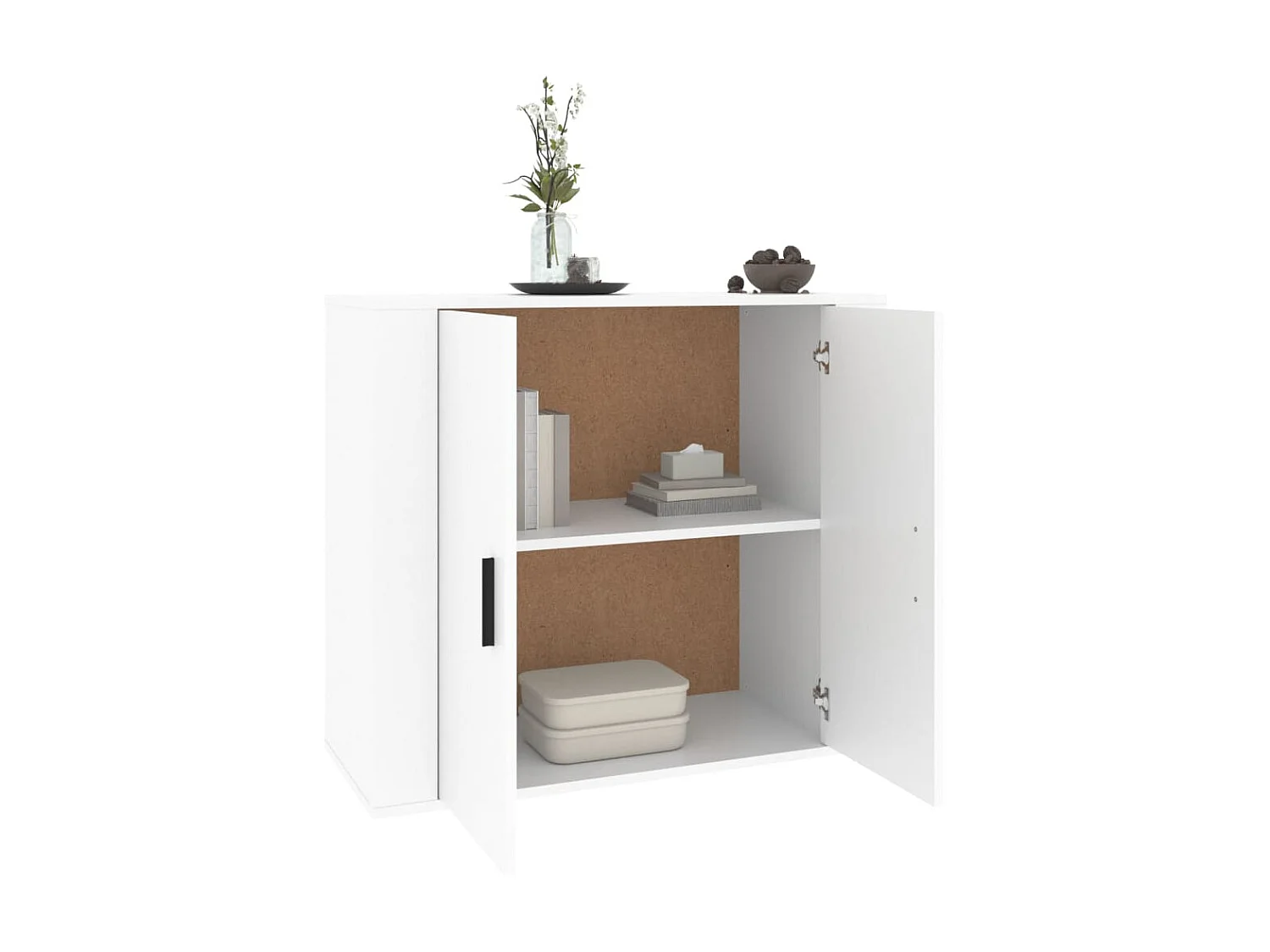 Sideboard Weiß Anrichte 80x33x70 cm Holzwerkstoff -RM82043