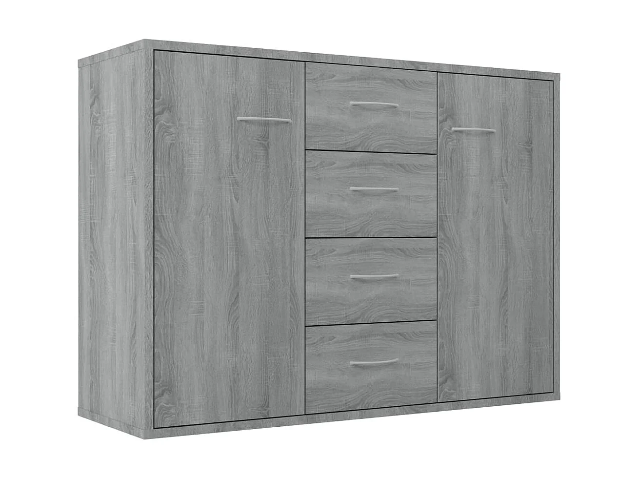 Sideboard Lowboard - Grau Sonoma 88x30x65 cm Holzwerkstoff -RM58364