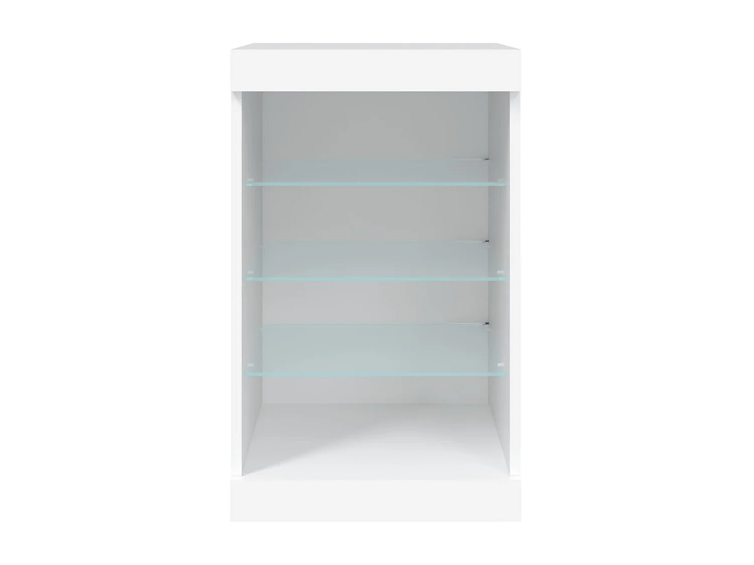 Sideboard mit LED-Leuchten Anrichte Weiß 41x37x67 cm -RM16695