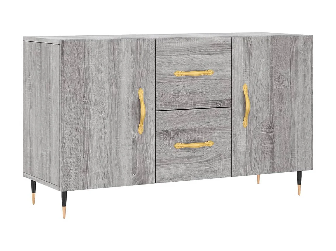 Sideboard Grau Sonoma - Lowboard 100x36x60 cm Holzwerkstoff -RM46227