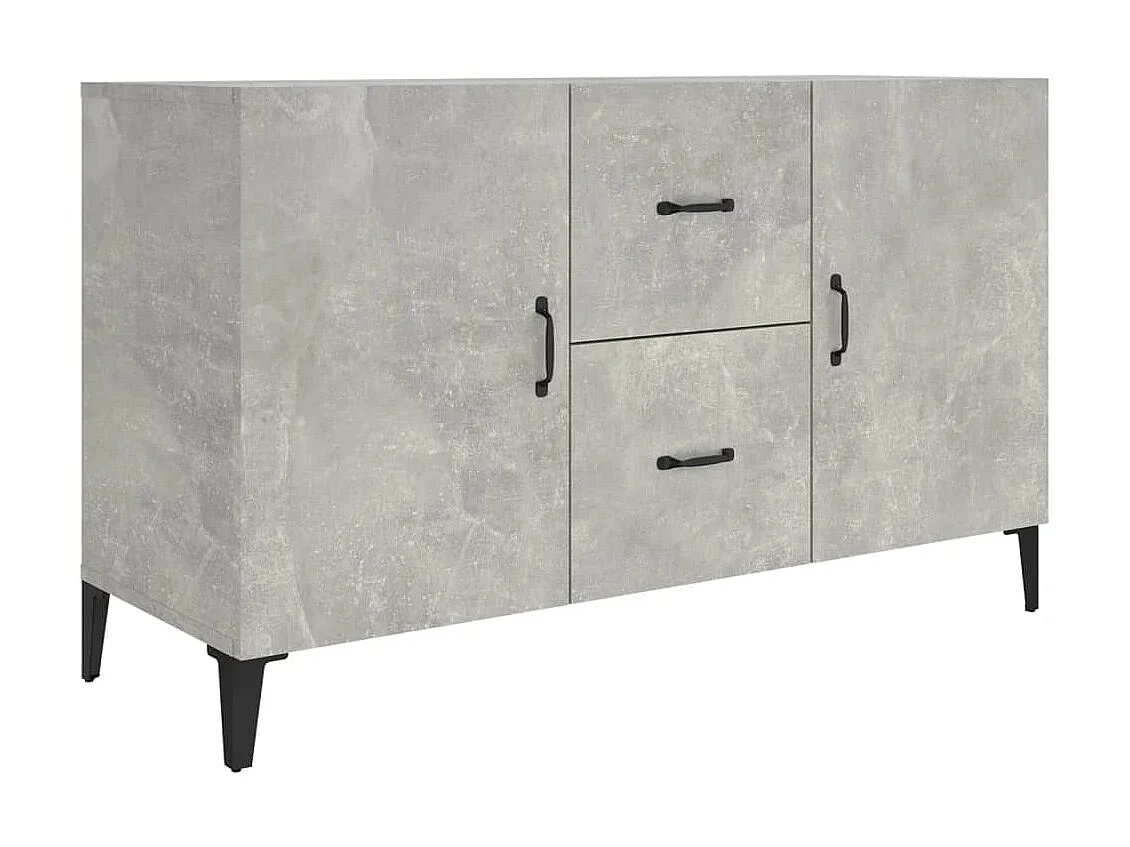 Sideboard Lowboard - Betongrau 100x36x60 cm Holzwerkstoff -RM64396