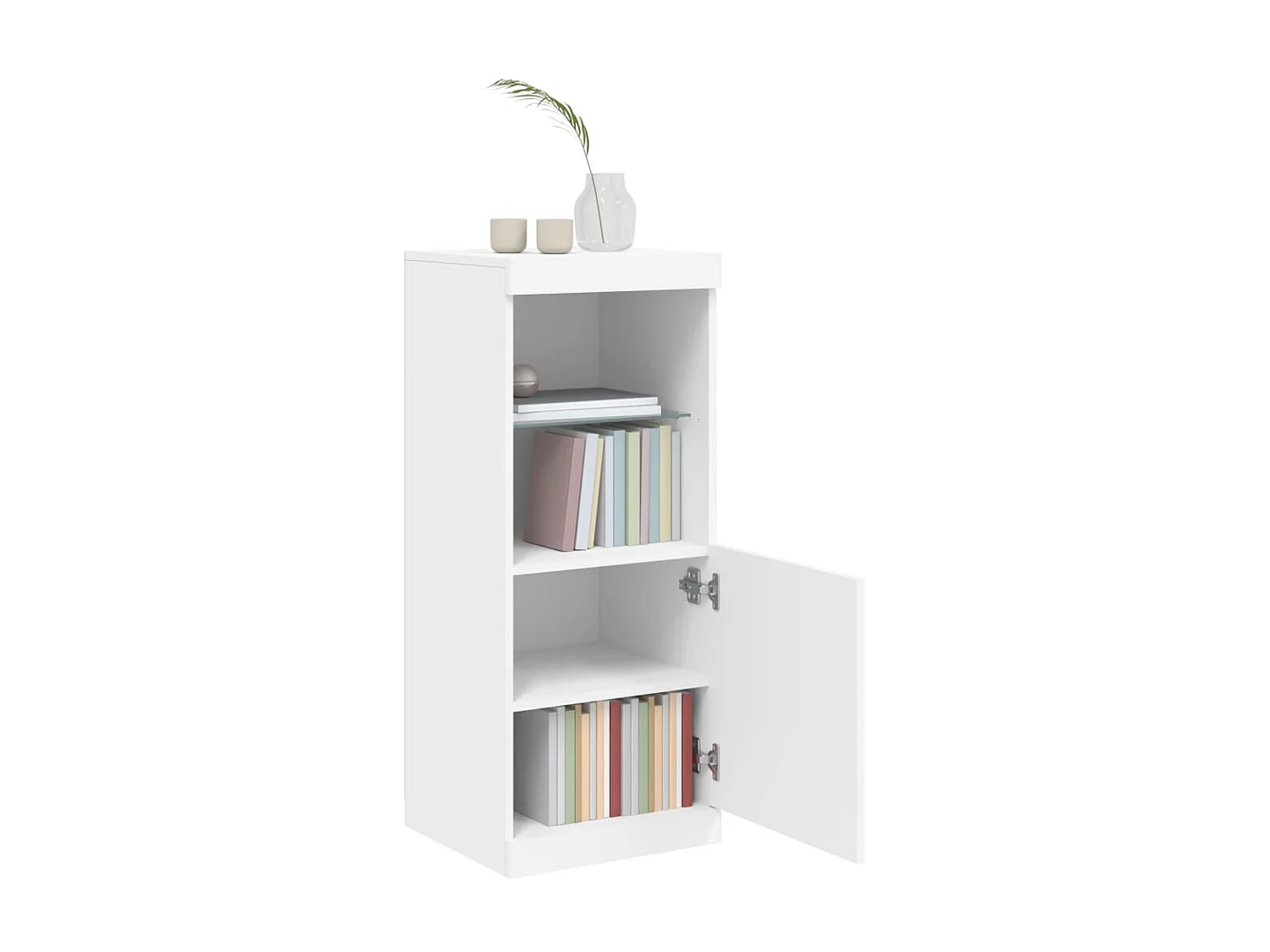 Sideboard Anrichte mit LED-Beleuchtung Weiß 41x37x100 cm -RM26953