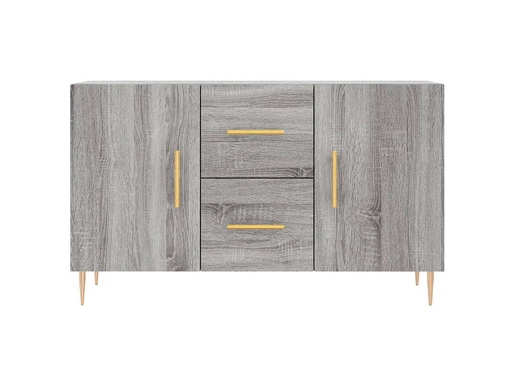 Sideboard Grau Sonoma - Lowboard 100x36x60 cm Holzwerkstoff -RM68103