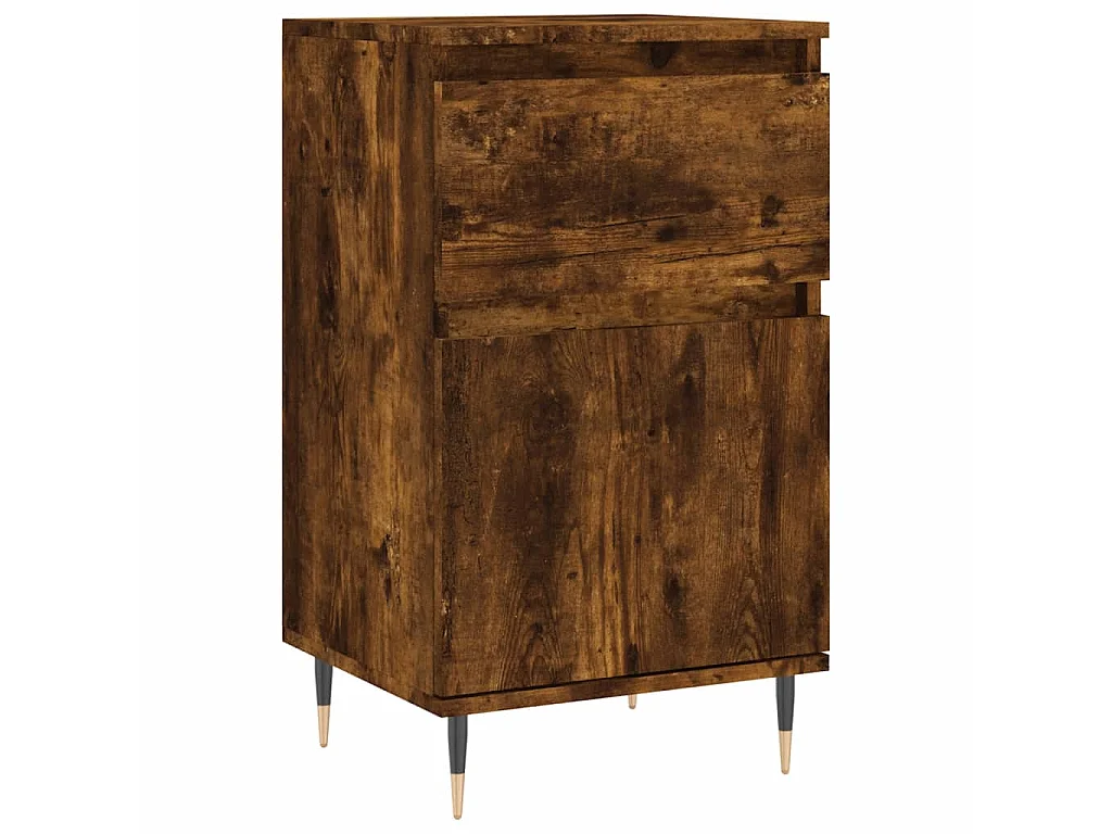Sideboard Anrichte Räuchereiche 40x35x70 cm Holzwerkstoff -RM37332