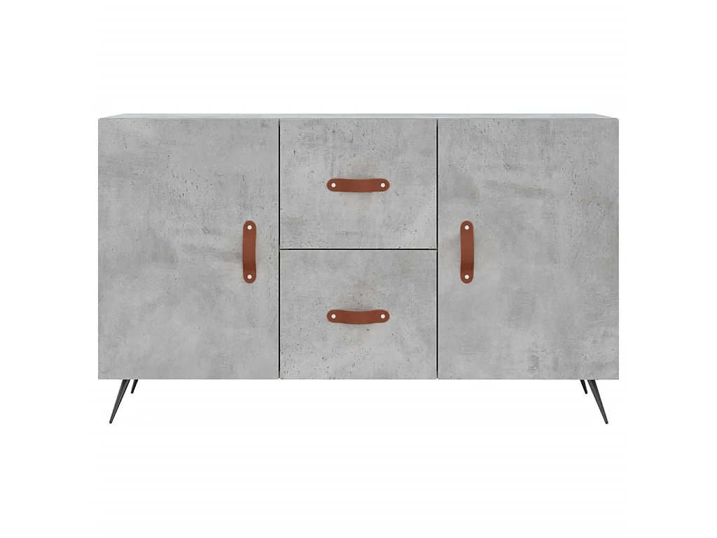 Sideboard Lowboard - Betongrau 100x36x60 cm Holzwerkstoff -RM11380