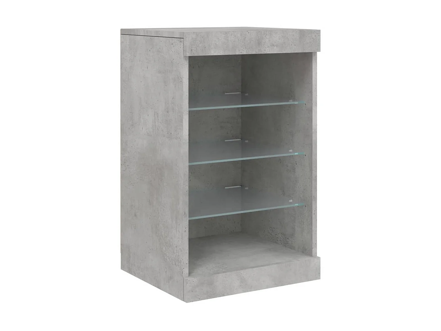 Sideboard mit LED-Leuchten - Anrichte Betongrau 41x37x67 cm -RM69972