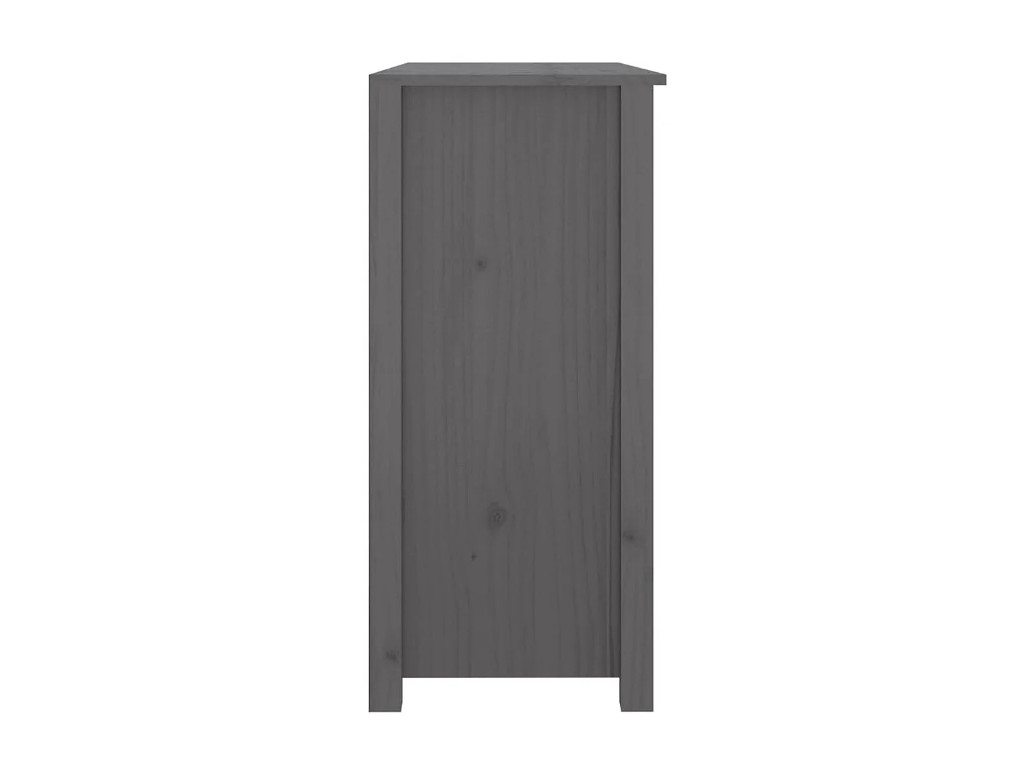 Sideboard Grau - Lowboard 100x35x74 cm Massivholz Kiefer -RM78441