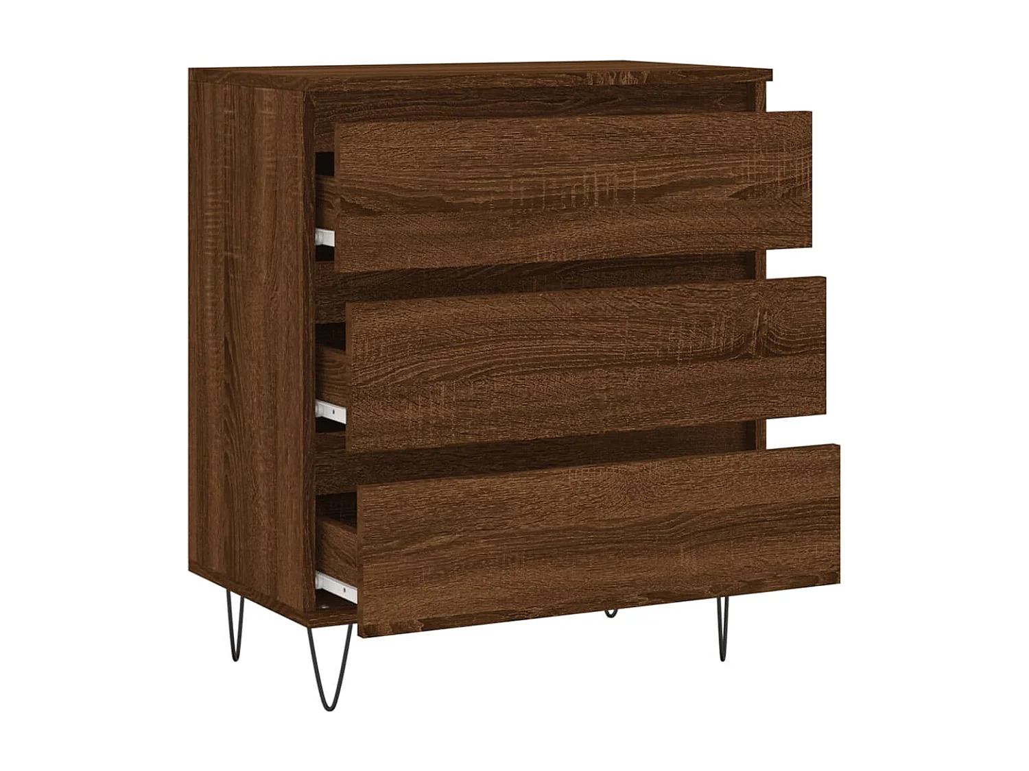 Sideboard Lowboard - Braun Eichen-Optik 60x35x70 cm Holzwerkstoff -RM16778
