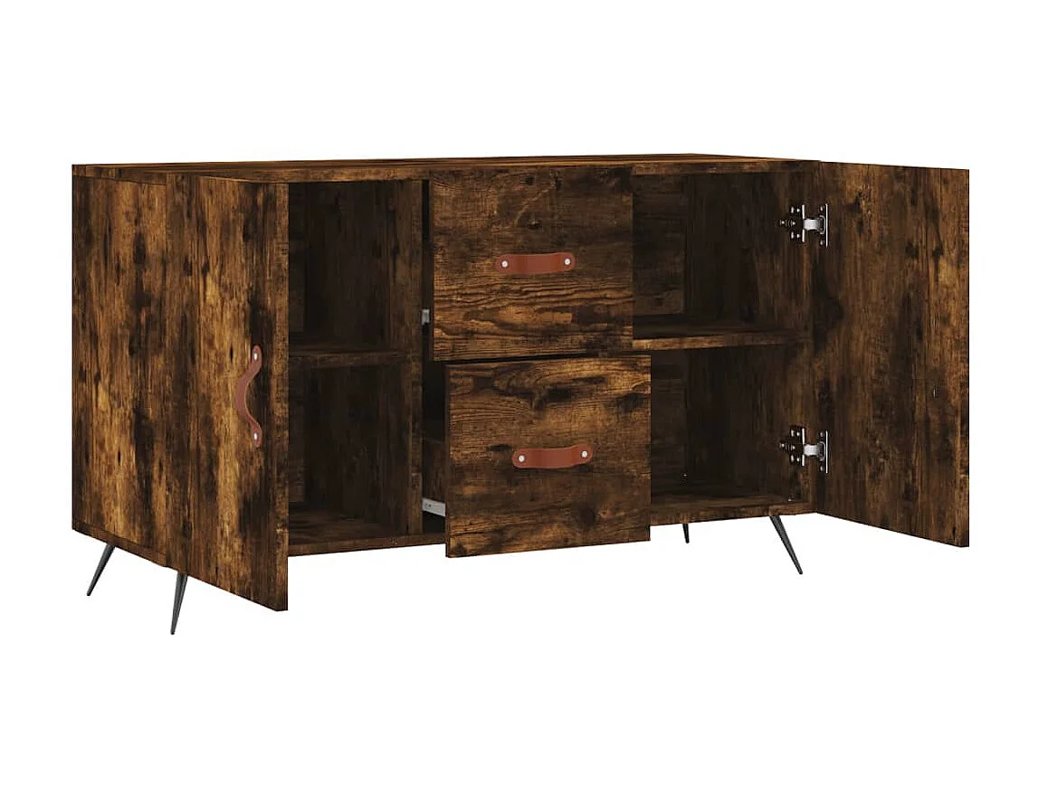 Sideboard Anrichte Räuchereiche 100x36x60 cm Holzwerkstoff -RM57771