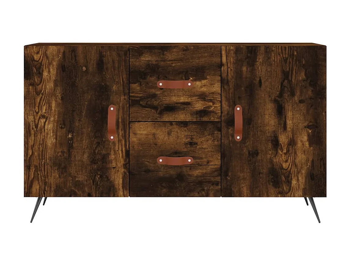 Sideboard Anrichte Räuchereiche 100x36x60 cm Holzwerkstoff -RM57771