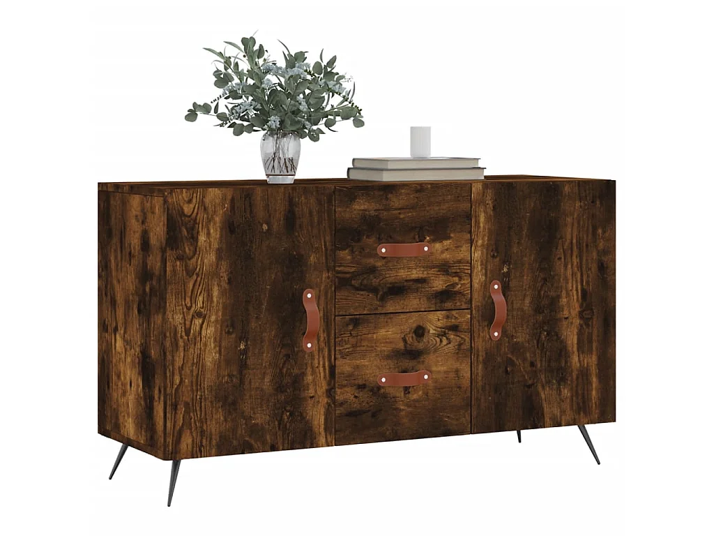 Sideboard Anrichte Räuchereiche 100x36x60 cm Holzwerkstoff -RM57771