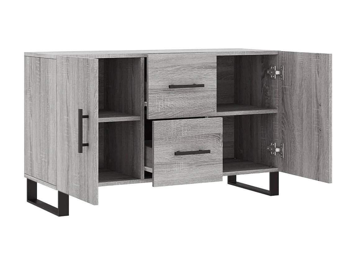 Sideboard Grau Sonoma - Lowboard 100x36x60 cm Holzwerkstoff -RM96695