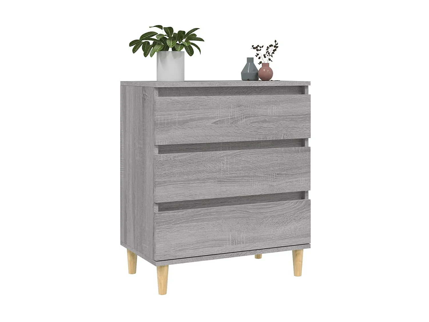 Sideboard Grau Sonoma - Lowboard 60x35x70 cm Holzwerkstoff -RM82870