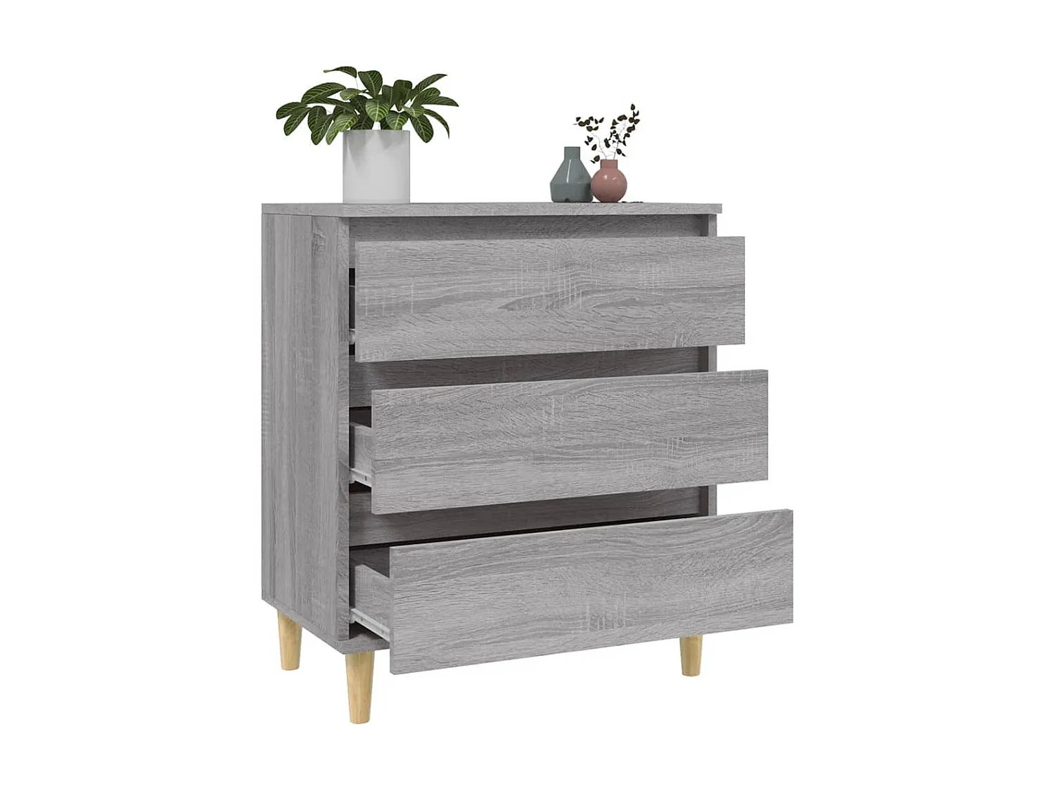 Sideboard Grau Sonoma - Lowboard 60x35x70 cm Holzwerkstoff -RM82870