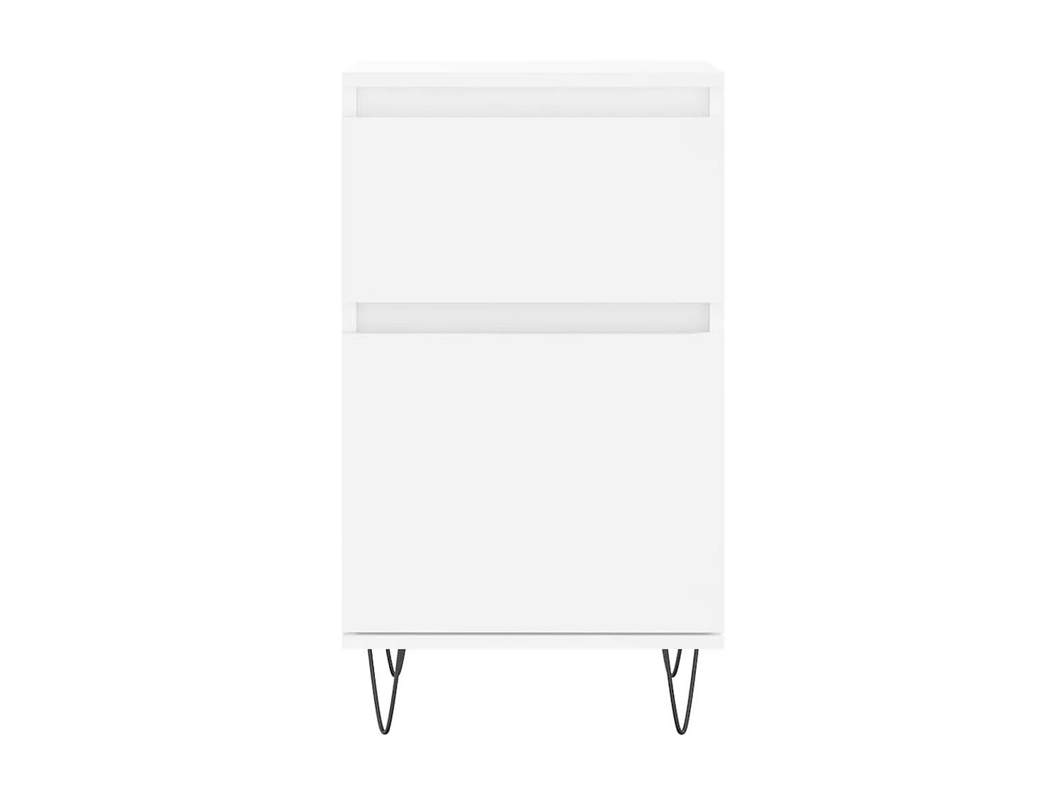 Sideboards im 2er-Set Lowboards Weiß 40x35x70 cm Holzwerkstoff -RM25906